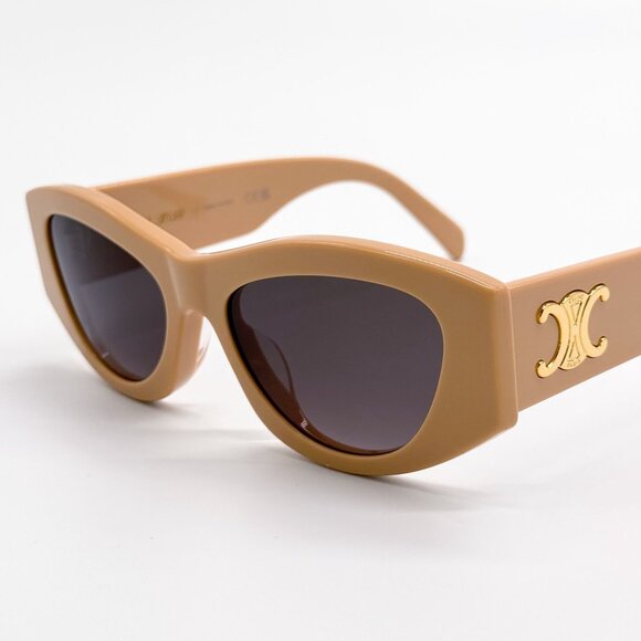 NEW CL40308U 57B CELINE BEIGE NUDE WOMEN SUNGLASSES CELINE - Picture 5 of 10